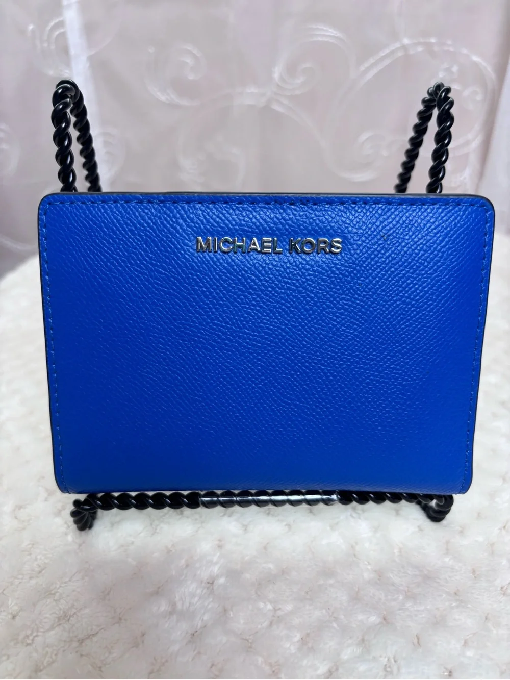 Michael Kors Jet Set Saffiano Bright Blue Bifold Wallet